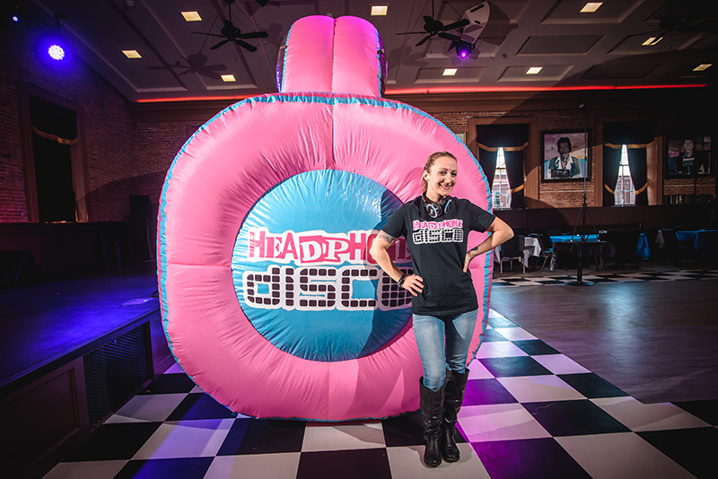 Headphone Disco Inflatable Giant Headphone DJ Booths